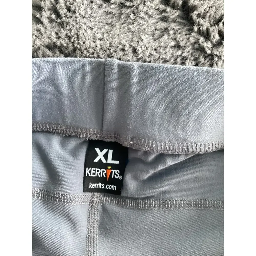 Kerrits Gray XL Flow Rise Knee Patch Lightweight Riding Tights‎ equestrian